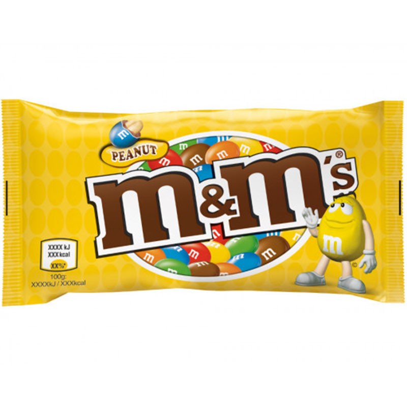 M&M Amarillo con Maní 49,3 Grs 