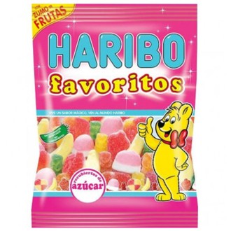 CAJA HARIBO FAVORITOS AZUCAR ROSA 18 U