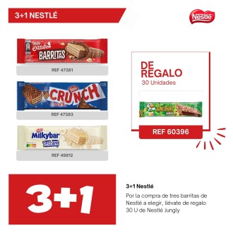 LOTE SNACK NESTLE 3 + 1 JUNGLY