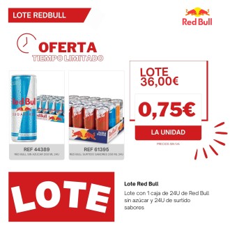 LOTE RED BULL SIN AZUCAR + SURTIDO SABOR