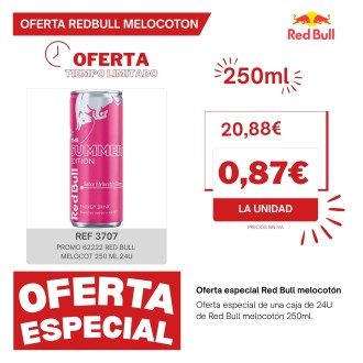 PROMO 62222 RED BULL MELOCOT 250 ML 24U