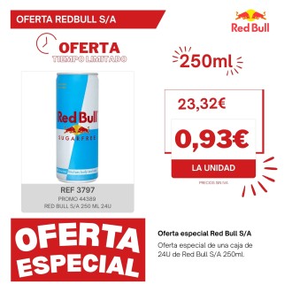 PROMO 44389 RED BULL S/A 250 ML 24U