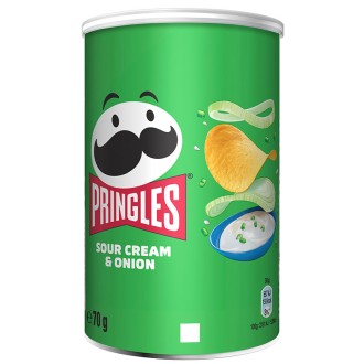 PRINGLES P. VERDE ONION 70 GR P1,40€ 12U