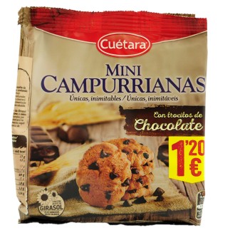 MINI CAMPURRIANAS CHOCO 1.20 € 145G 7 U