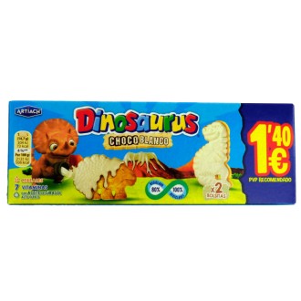 DINOSAURUS CHOCO BLANCO(1.2€) 88GR 12 U