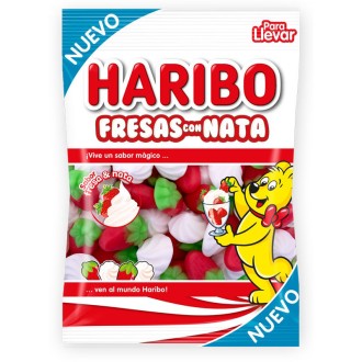 CAJA HARIBO FRESAS CON NATA 18 U