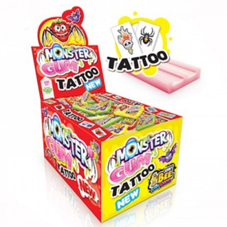 CHICLE MONSTER GUM TATTOO 200 U