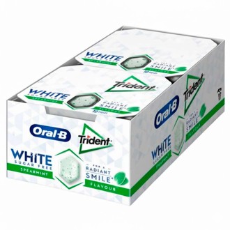 TRIDENT ORAL B WHITE HIERBA 12 U.