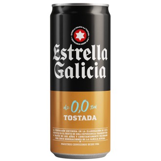 LATA EST. GALICIA TOSTADA 0,0  33CL 24U