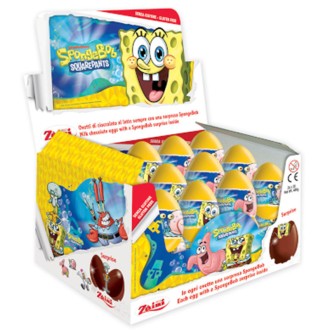 HUEVOS CHOCO SPONGEBOB 20 GRS 24 UDS