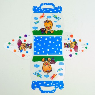 CAJA PVC DIBUJOS CUMPLEAÑOS 25 U.