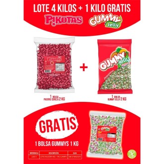 LOTE PIKOTAS-GUMMY 4 KG + GUMMYS 1 KG