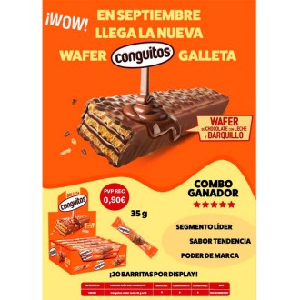 BARRITA WAFFER CONGUITOS 35G X 20U