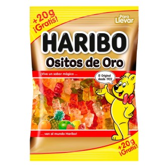 CAJA HARIBO OSITOS DE ORO BRILLO +20G 18 U.