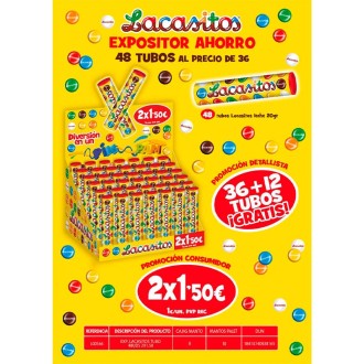 EXP LACASITOS TUBO 2x1,50€ 48 U