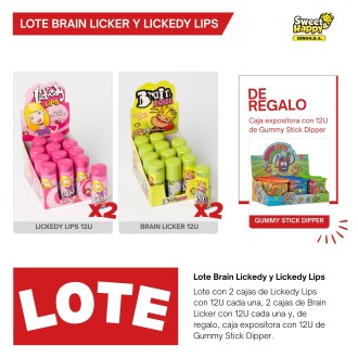 LOTE BRAIN LICKER + GUMMY STICK 60U