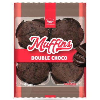 MONTES LARA MUFFIN DOBLE CHOCO X4 8 U.
