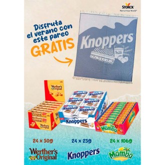 LOTE WERTHERS STICK + KNOPPERS + MAMBA + PAREO 72U