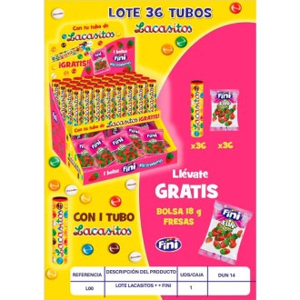LOTE LACASITOS TUBO 20G 36U + FINI 18GR