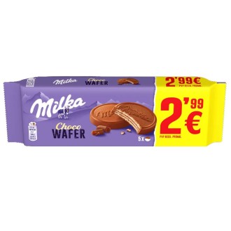 MILKA WAFER CHOCO (2.99€) 150 GR 14 U