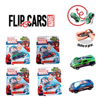 COCHES FLIP CARS MARVEL 3,99€ 12U