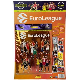 CARTON EUROLEAGUE BASKET 25-26 (4€) (ALBUM+4S)