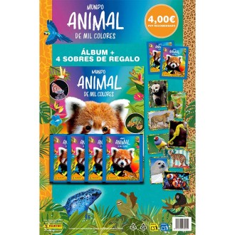MUNDO ANIMAL COLORES ALB+4 SOBRES 4.00€